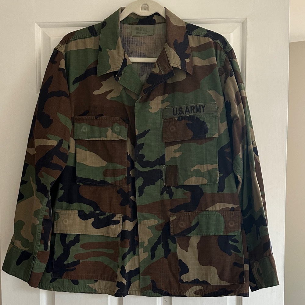 U.S. Army Green and Brown Camouflage Field Jacket